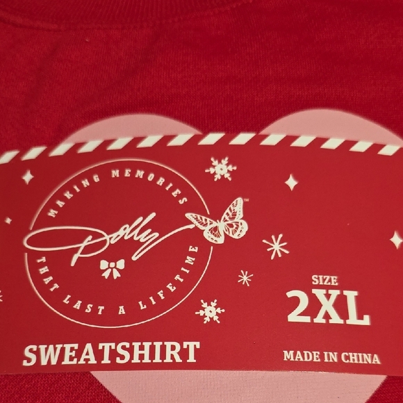 Dolly Parton I Heart Dolly Printed Sweatshirt - Picture 2 of 6